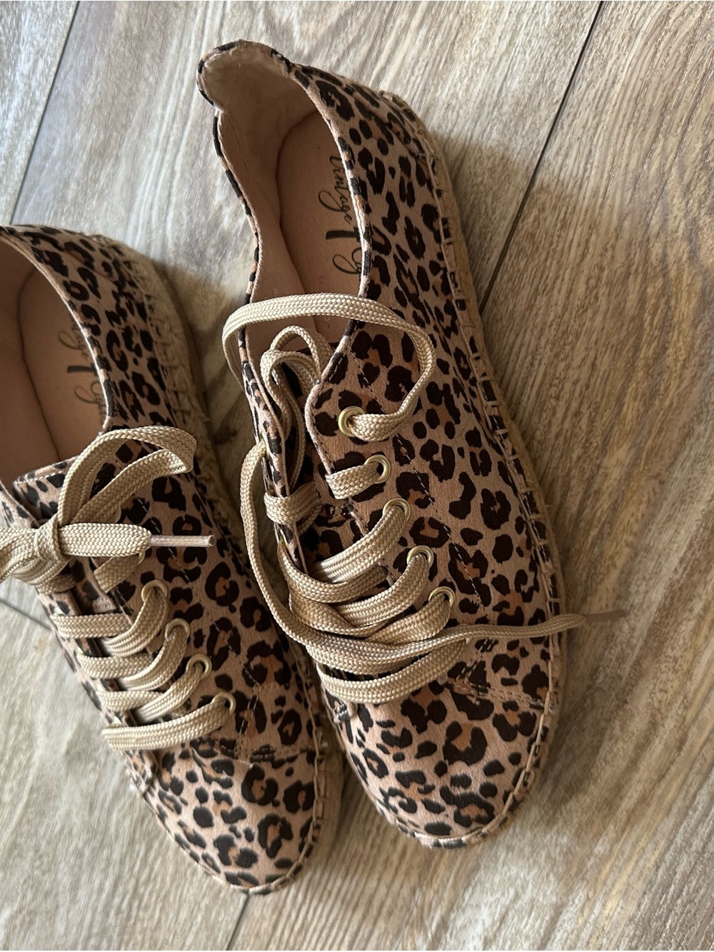 Leopard Print espadrille sneakers